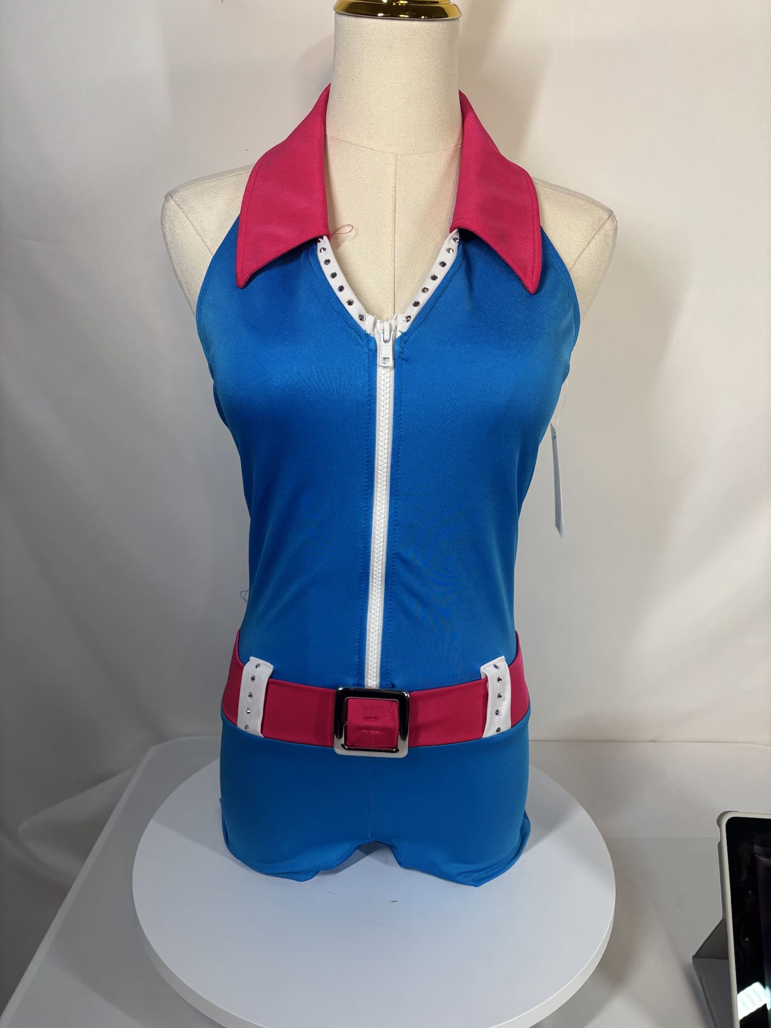 The Line Up Blue and Hot Pink – Adult Small -$129 - front