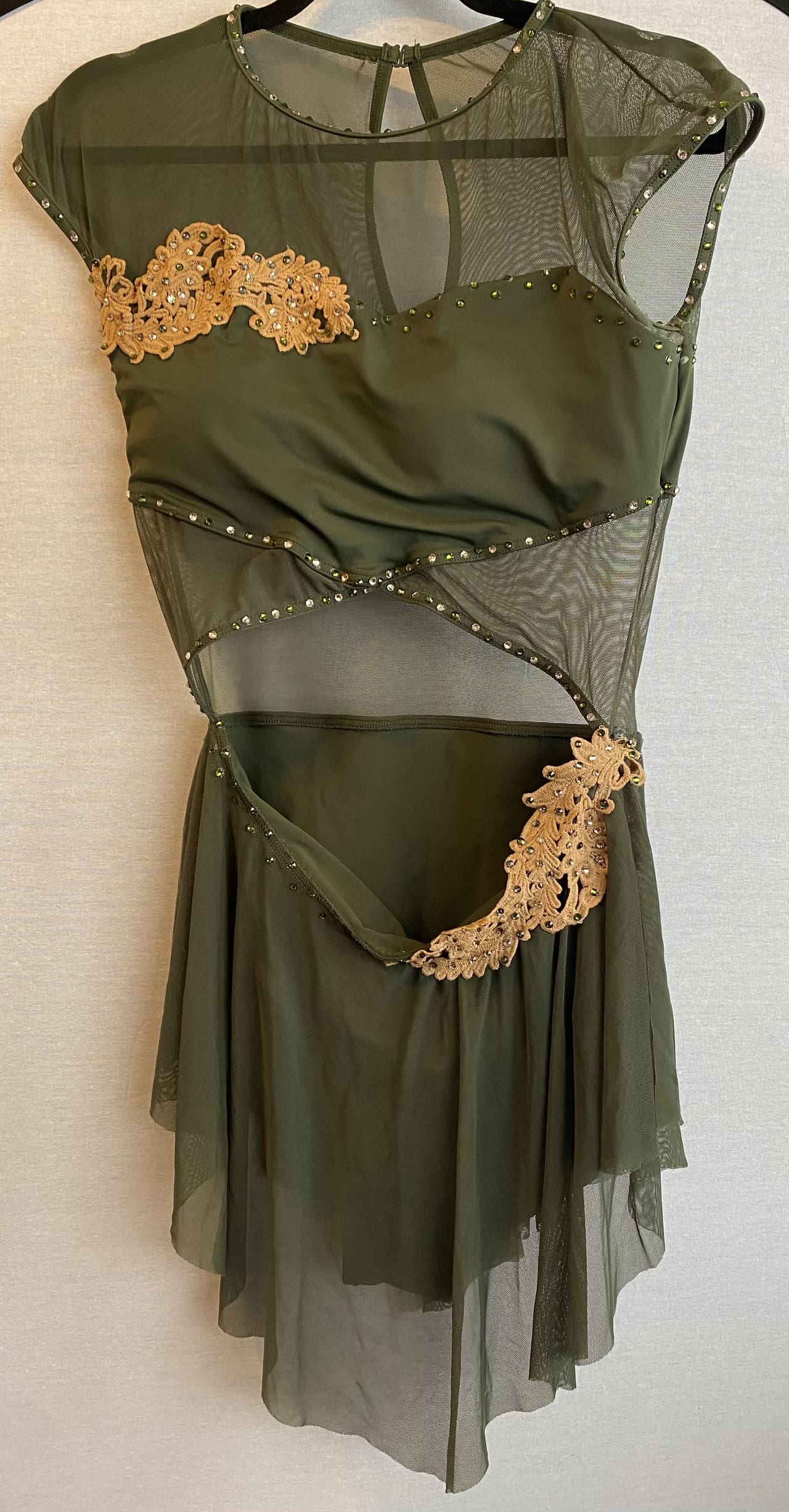 ✨Product description (Gently Used) Balera Dance Dress Costume w/ Attached Leotard (Adul... - front