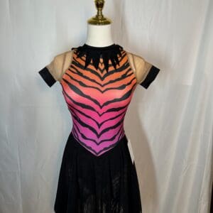 The Line Up Pink Orange Tiger Skating Dress