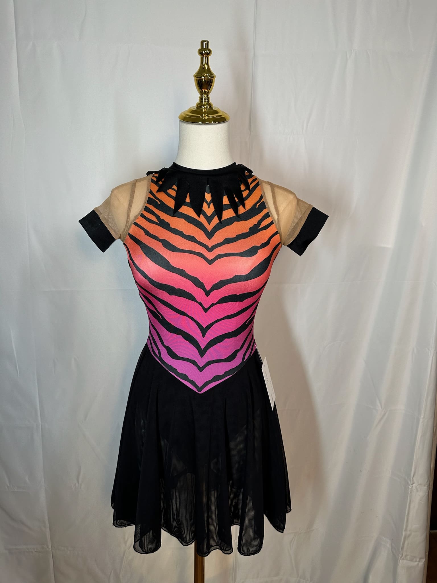 The Line Up Pink Orange Tiger Skating Dress