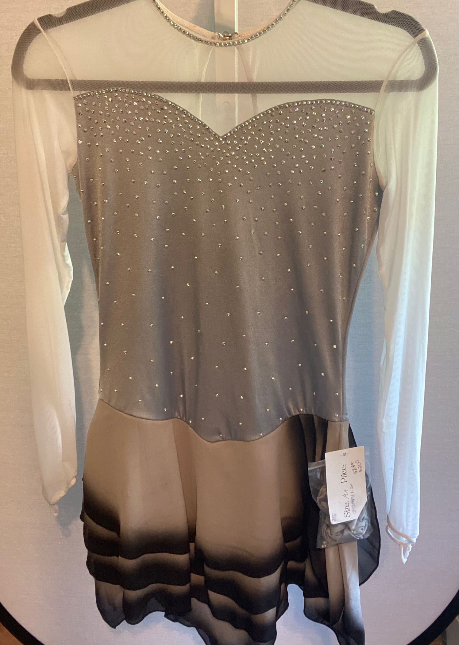 New Adult Medium Figure Skating Dress - front